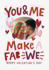 Personalised Valentines Day Photo Card created by Dotty Black - Classic Valentine's Day Card - You And Me