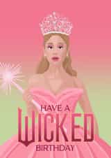 Fun Birthday Card - Wicked - Glinda created by Pink Peach Cards