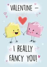 Cute and Sweet Valentine's Card for Couples created by Holly Bushnell Illustration