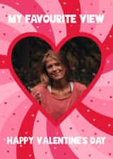 Personalised Valentines Day Photo Card created by Pink Peach Cards - Classic Valentine's Day Card - My Favourite View