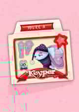 Nostalgic You’re a Keyper Valentine’s Day Card created by Donna Moran Designs