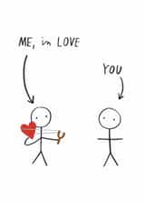 Cute Valentine's Day/Anniversary Card - LGBTQ+ - Slingshot Heart created by Alice Mole Illustration