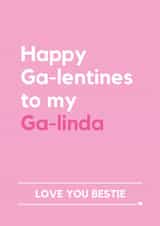 Galentines Card for Best Friend – Wicked Inspired Glinda Bestie Card created by Making Lemonade