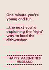 Funny Dishwasher Valentines Card – For Husband Who Loves Doing It “Right” created by Making Lemonade