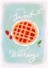 Classic Birthday Card - Sweet Birthday - Strawberry Pie created by Krupali Patel