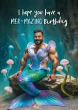 Funny Birthday Card - Merman created by Woody's Design