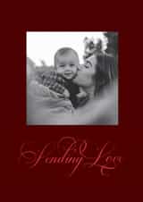 Personalised Valentines Day Photo Card created by lori wemple - Classic Valentine's Day Card - Sending Love