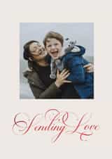 Personalised Valentines Day Photo Card created by lori wemple - Sending Love Photo Card