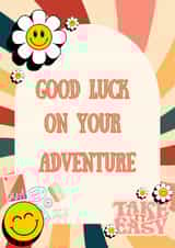 Good Luck on your adventure - Cute card created by The Biebs Collective