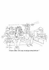 Funny Birthday Card - Fresh Air Indoors created by Punch Limited