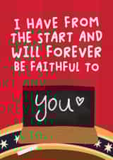 Fun Valentine's Day/Anniversary Card - Will Forever Be Faithful To You - The Traitors created by Studio Doodles