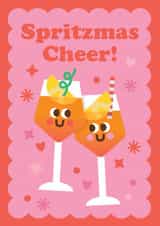 Funny Cocktail Christmas Card - For Her - Spritzmas Cheer created by Studio Boketto