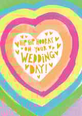 Hip Hip Hooray On Your Wedding Day Card created by Paper Salad