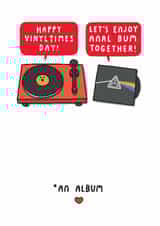 Happy Vinyltimes Day! Funny Valentine's Card created by mungo and shoddy