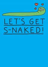 Let's Get S-naked! Funny Valentine's Day or Anniversary Card. created by mungo and shoddy
