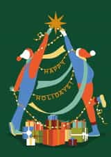 Happy Holidays Christmas card created by Alice Mollon