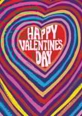 Classic Valentine's Day Card - Heart Beams created by Paper Salad