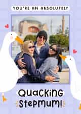 Personalised Mothers Day Photo Card created by Joanne Hawker - Cute Mother's Day Card - Cracking Step Mum - Ducks