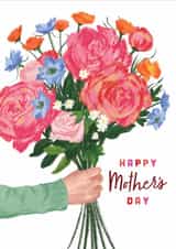 Big Bunch of Illustrated Flowers - Happy Mother's Day created by Debbie Daley Illustrations