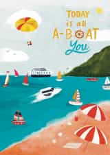 Fun Beach & Boats Birthday Card created by Krupali Patel