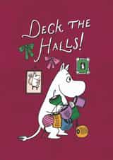 Cute Christmas Card - Moomin - Deck The Halls created by Moomin Characters