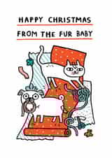 Cute Christmas Card - From The Fur Baby created by Ohh Deer
