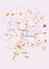 Fun Birthday Card - For Her - Party Popper Confetti - Have Fun created by SABIVO Design by Sabina
