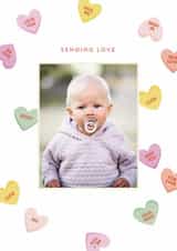 Personalised Valentines Day Photo Card created by Ellen Schlegelmilch - Cute Valentine's Day Card - Love Hearts