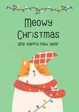 Cut cat Christmas created by Anna Green