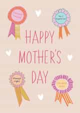Cute Mother's Day Card - Best Mum Badge created by Stuck Shop Gifts