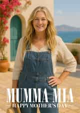 Fun Mother's Day Card - Mamma Mia - Meryl Streep created by Pink Peach Cards