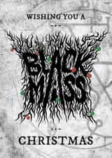 Wrestling Christmas Card - Black Mass Christmas - For a Wrestling Friend created by mil.creative_