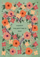 Pretty Valentine's Day Card - Heart And Roses - Floral created by Eli the Goat