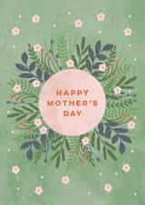 Pretty Mother’s Day Card - Flower And Leaves - Botanical created by Eli the Goat