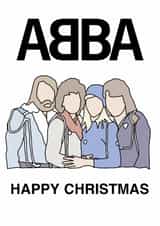 ABBA Happy Christmas - ABBA themed Christmas Card created by Table 8