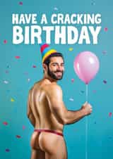 Funny Birthday Card - Cracking - Bum created by Woody's Design