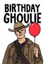 Fun Birthday Card - Fallout - The Ghoul created by Studio Doodles