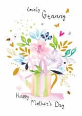 Traditional Mother's Day Card - Lovely Granny - Watering Can created by SABIVO Design by Sabina