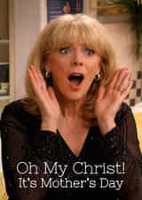 Funny Mother's Day Card - Pam Shipman - Oh My Christ created by Pink Peach Cards