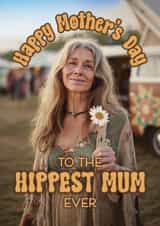 Fun Mother’s Day Card – Retro Hippy created by Bonne Nouvelle
