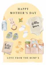 Cute Mother's Day Card - From The Bump - Baby Clothes created by Making Meadows Ltd