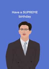 Marty Supreme Birthday Card - Timothee Chalamet created by Chloe Dixon