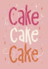 Fun Birthday Card - Cake Cake Cake - Sparkles created by Jenni Ahlberg - Jeah Design