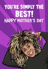 Tina Turner Mother’s Day Card - Simply The Best Card created by ZB CREATIVE
