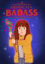 Cute Birthday Card - For Mum - Joyce Byers - Stranger Things created by Blue Kiwi Design