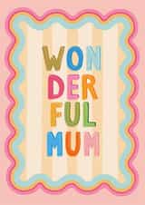 Classic Mother's Day Card - Wonderful Mum created by The Pattern Press
