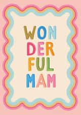 Classic Mother's Day Card - Wonderful Mam created by The Pattern Press