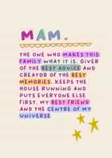 Classic Mother's Day Card - For Mam - Heartfelt Definition created by Sarah Harding