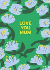 Classic Mother's Day Card - Pretty Blue Flowers created by Liina Lember