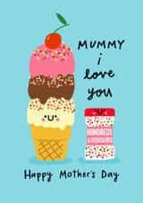 Cute Mother’s Day Card - For Mummy - Hundreds And Thousands created by Nicola Watson